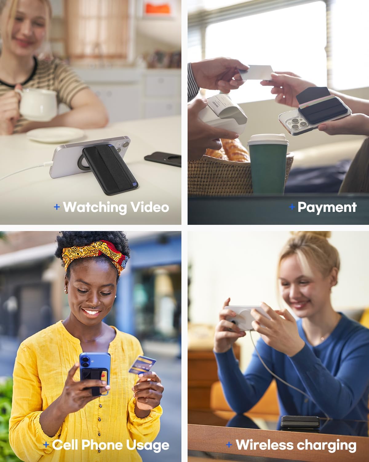 Sinjimoru MagSafe Wallet M-Band Stand