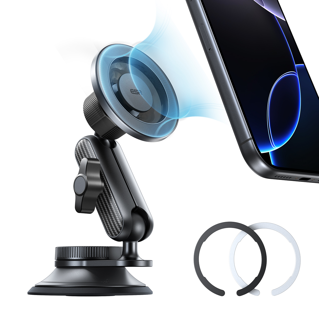 ESR OmniLock Magnetic Car Mount (Suction Cup)