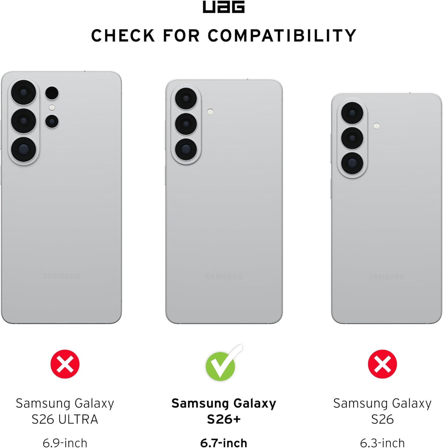 UAG Samsung Galaxy S26 Plus Glass Shield Screen Protector