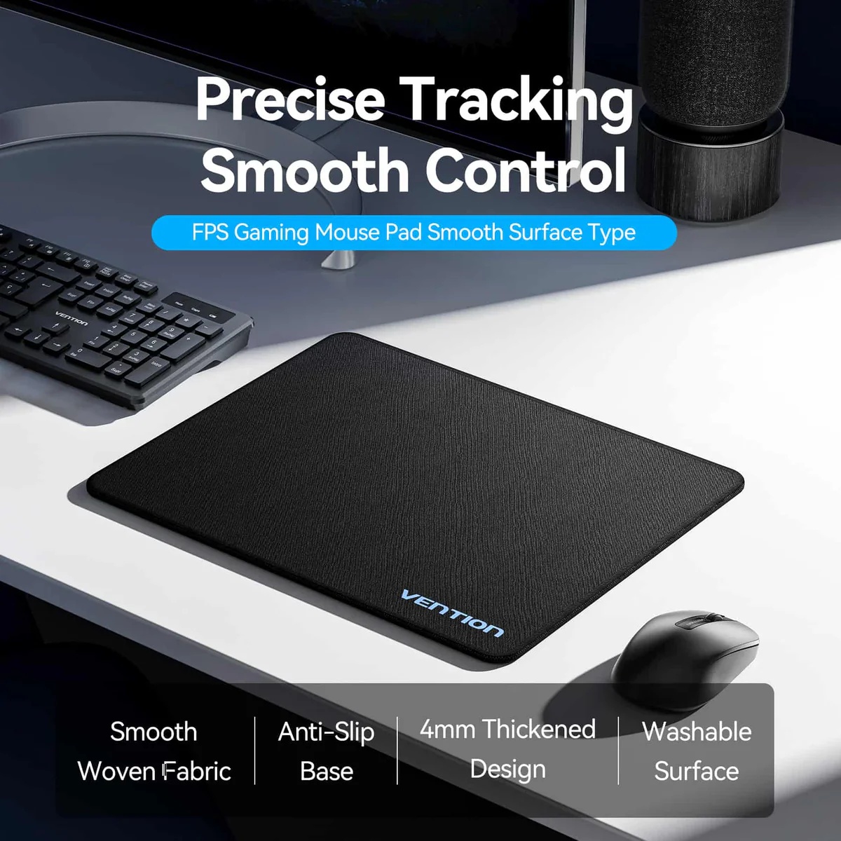 Vention FPS Gaming Mouse Pad Smooth Surface Type  320mm * 280mm * 4mm