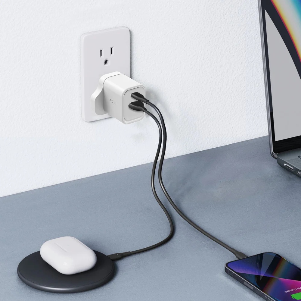 Asli Global Thundervolt Surge 33W Power Delivery GaN Dual USB Wall Charger