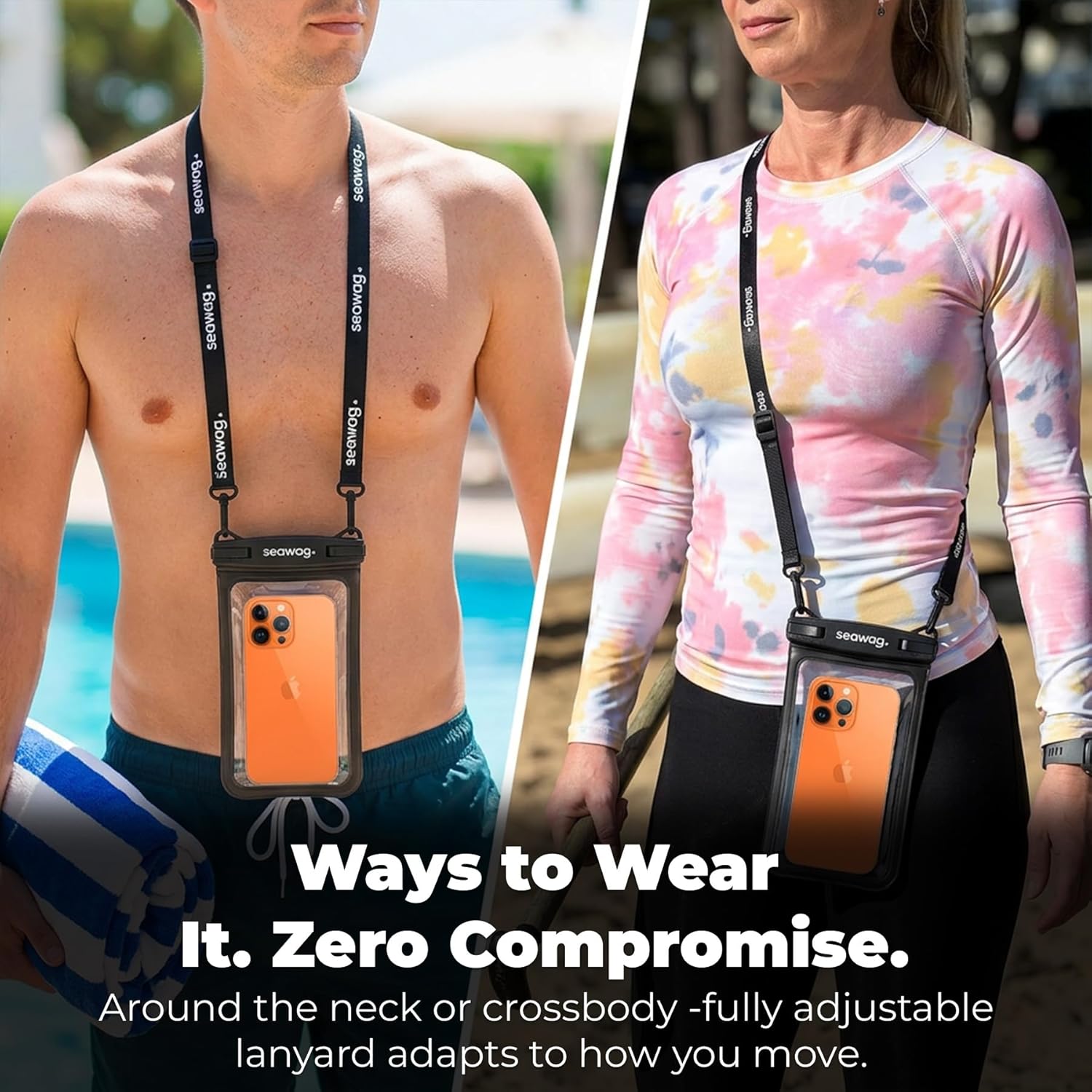 SEAWAG SMARTPHONE WATERPROOF CASE  6.9" WITH ADDITIONAL POCKET