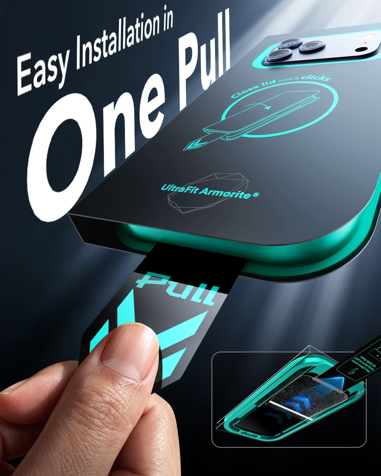 ESR Armorite (UltraFit Tray) Privacy iPhone 18 Pro Screen Protector, 2 Pack