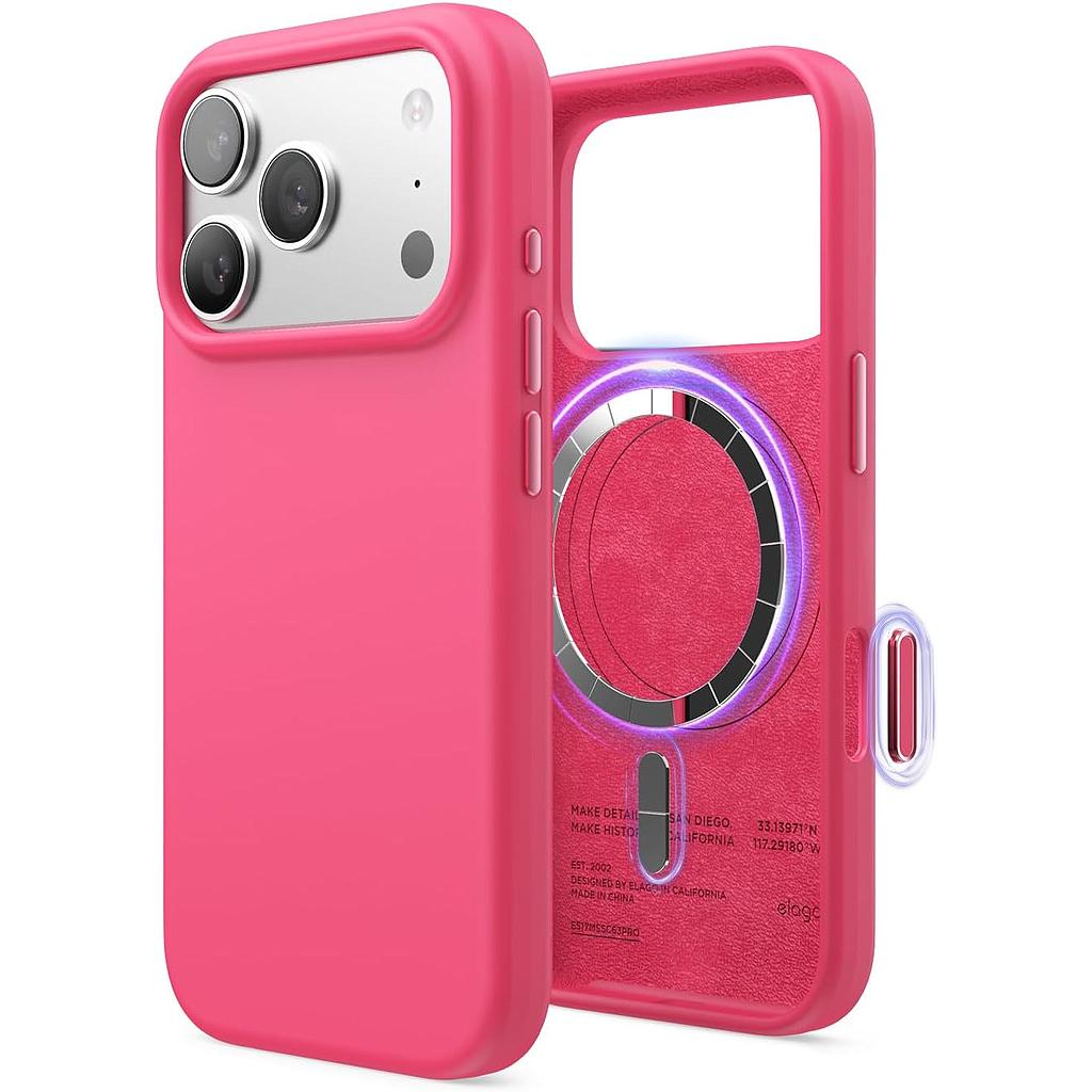 Elago iPhone 18 Pro/17 Pro Magnetic Silicone Case (Camera Control Key Included)