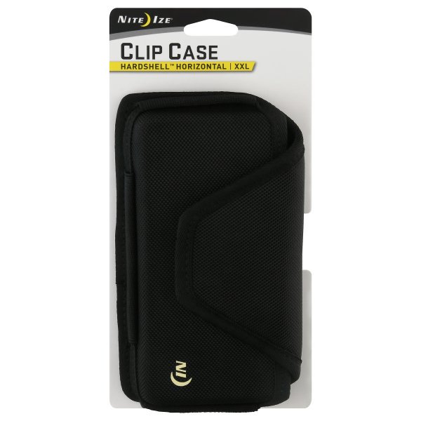 Niteize Clip Case Hardshell™ Horizontal Universal Rugged Holster - XXL - Black