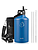 Buzio Duet Series Water Bottle with 2 Lids and Sleeve 1.9L