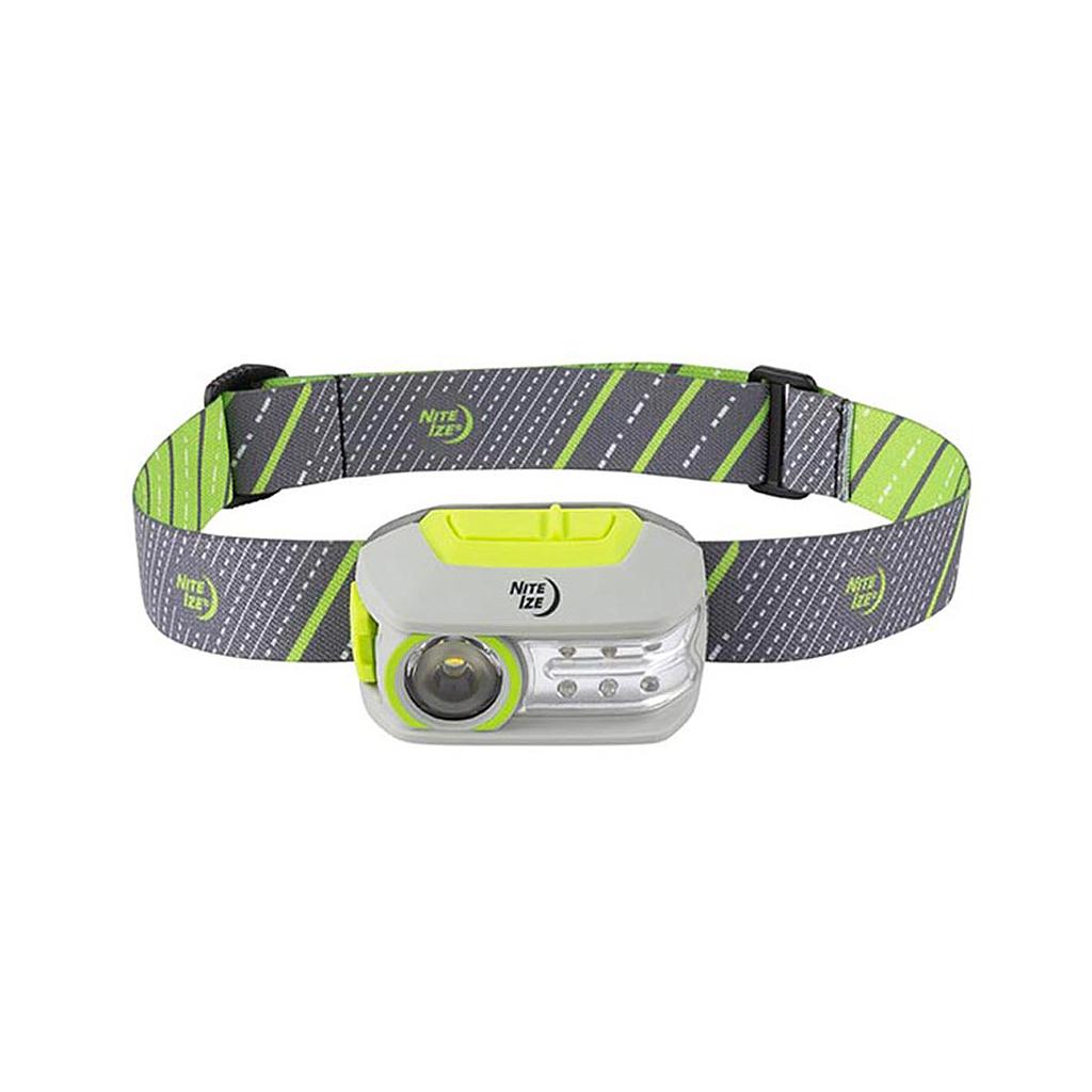 [R300RH-17-R8] Niteize Radiant 300 Rechrageable HeadLamp (green/grey)