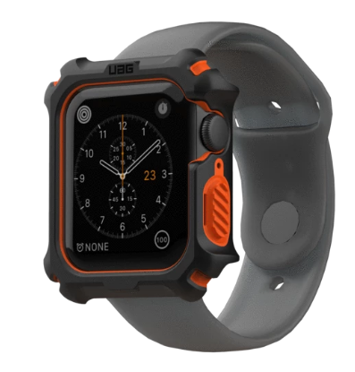[19148G114097] UAG Apple Watch 44mm Series 6/5/4/SE/SE2 Rugged Case (Black/Orange)
