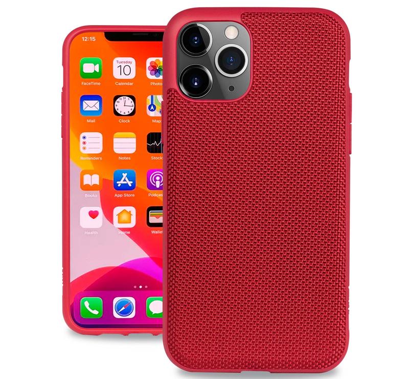 [AP-19L-MT-B02] Evutec iPhone 11 Pro Max Ballistic Nylon Case with Afix+ Mount (Red)