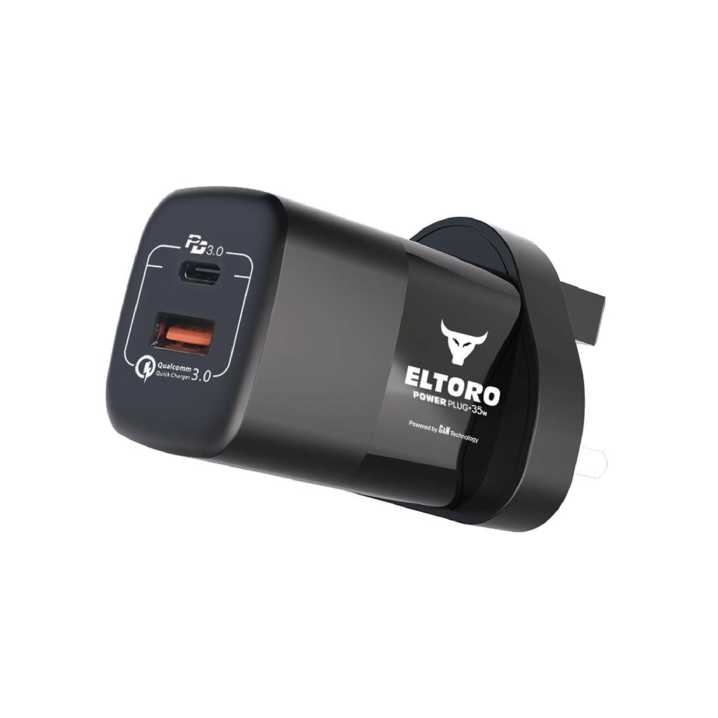[ELT-HC35PD3QC] Eltoro Power Plug+ 35W Pd3 Qc -Black