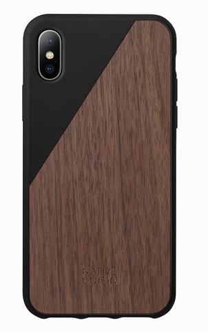 [CLIC-BLK-WD-NP17] Native Union iPhone XS Clic Wooden Case (Black)