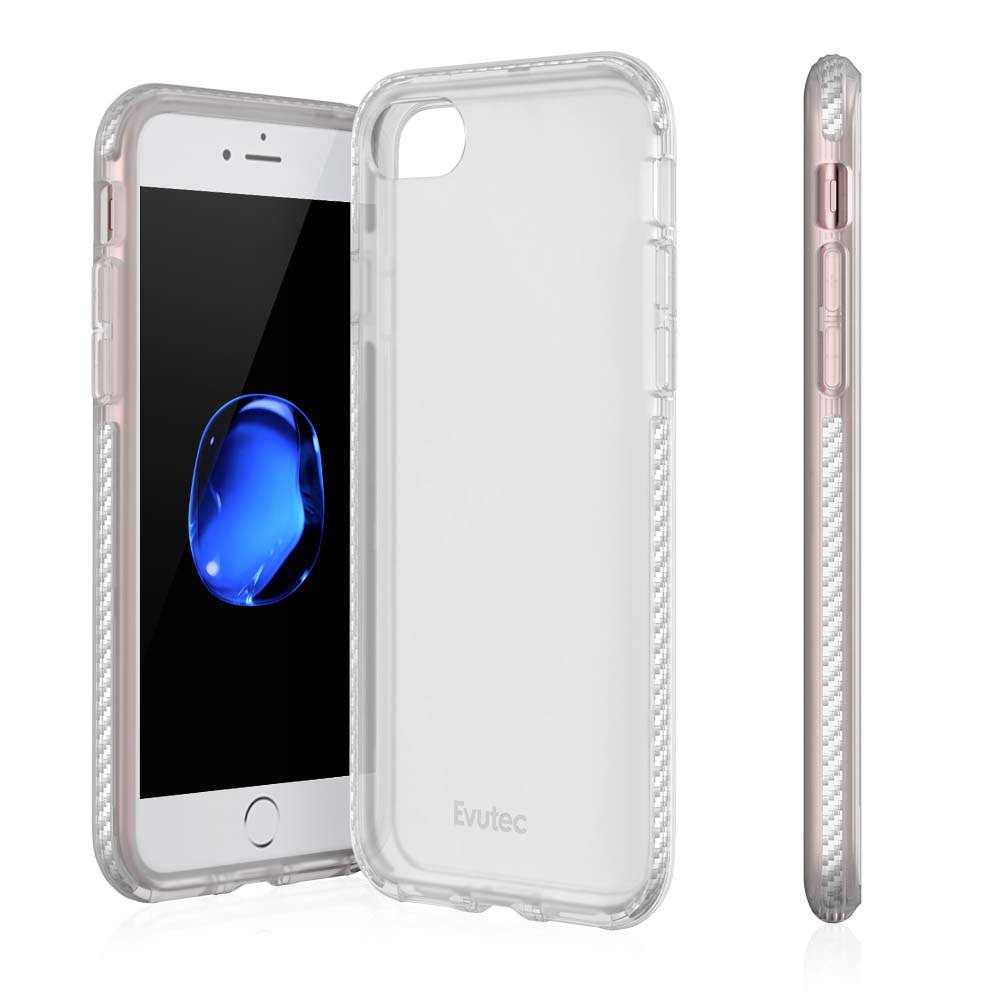 [AP-007-CB-F01] Evutec iPhone SE/8/7 Selenium Case (Clear Silver)