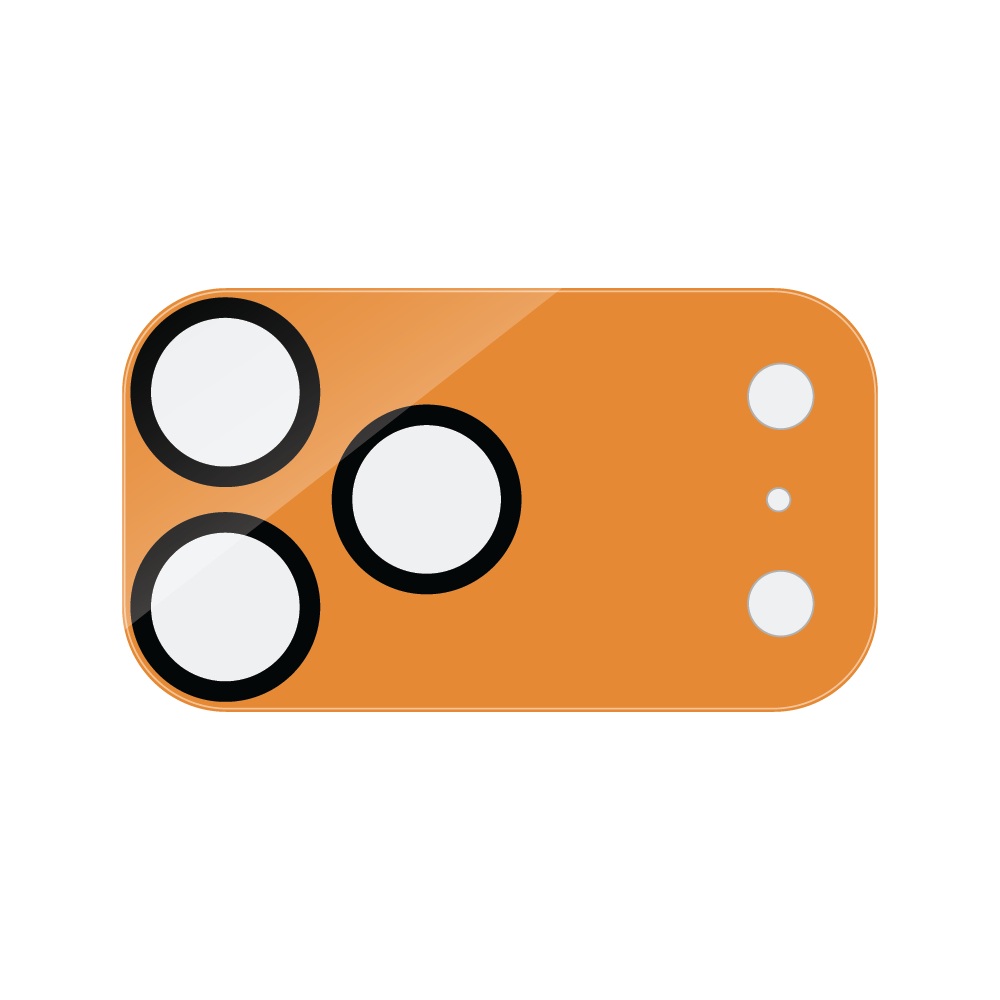 [ETFCLS-IP17P-ORG] Eltoro Aluminium Camera Lens ProTector for iPhone 17 Pro (Orange)