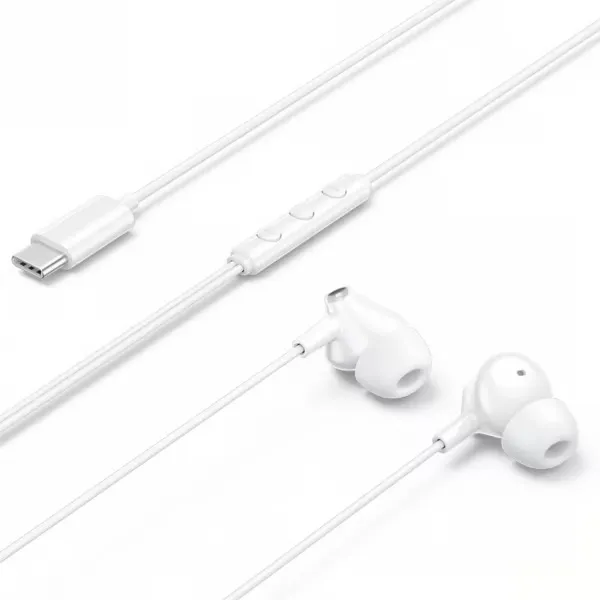Vention Echo Lite USB-C In-Ear Wired Headphones with DAC Adapter 1.2M