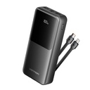 Vention Power Bank 20000mAh (Micro-USB + USB-C + USB-A + USB-A) with Built-in USB-C and Lightning Cables 22.5W