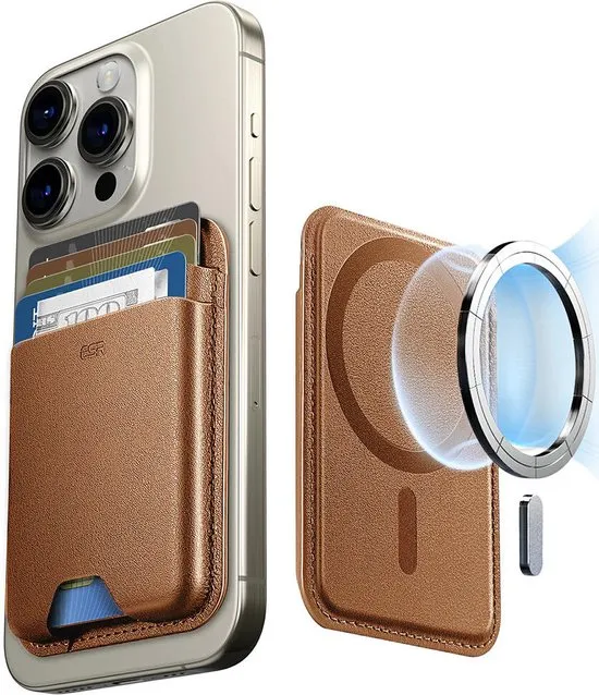 [2K63802] ESR Magnetic Wallet Boost (Caramel Brown)
