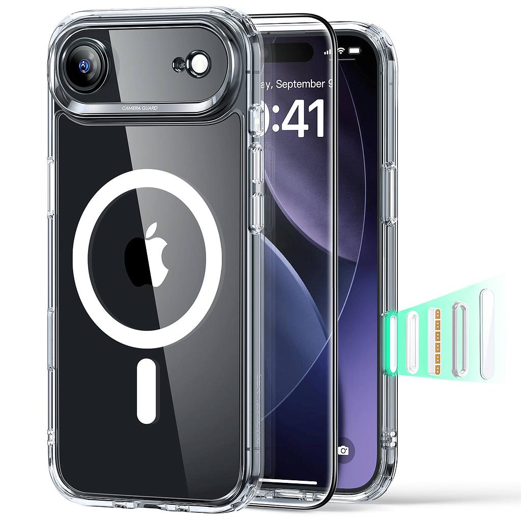 [1A890001] ESR iPhone 17 Air Halolock Classic Hybrid (Camera Control Button)+ Screen Protector Set (Clear)