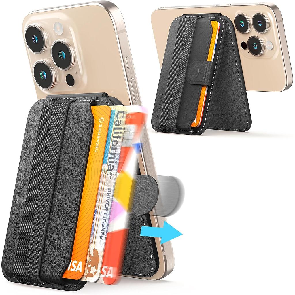Sinjimoru M-Pull Tab Stand Magsafe Wallet