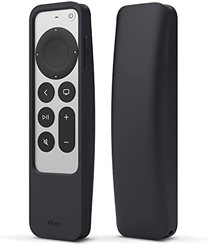[ER5-21-BK- OP] Elago Apple TV Siri Remote R5 (2021-present) Case (AirTag Compatible) - (Online Packaging) (black)