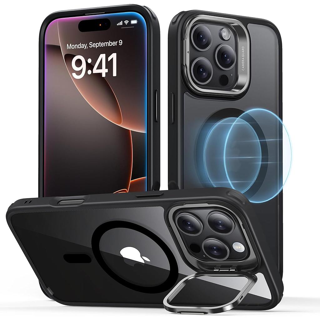 ESR iPhone 16 Pro Max Classic Hybrid (HaloLock) with Stash Stand Case