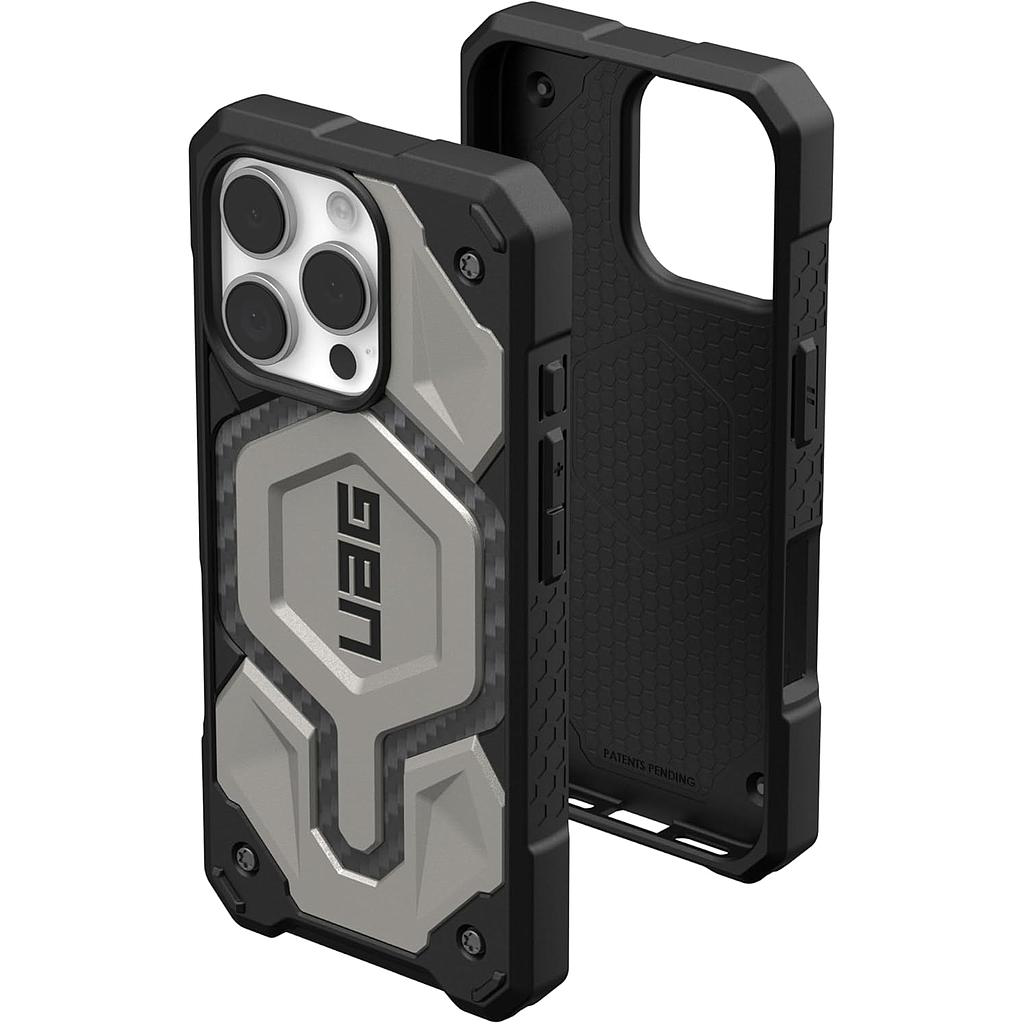 [114456113636] UAG iPhone 16 Pro Monarch Pro Magsafe Case (Titanium)