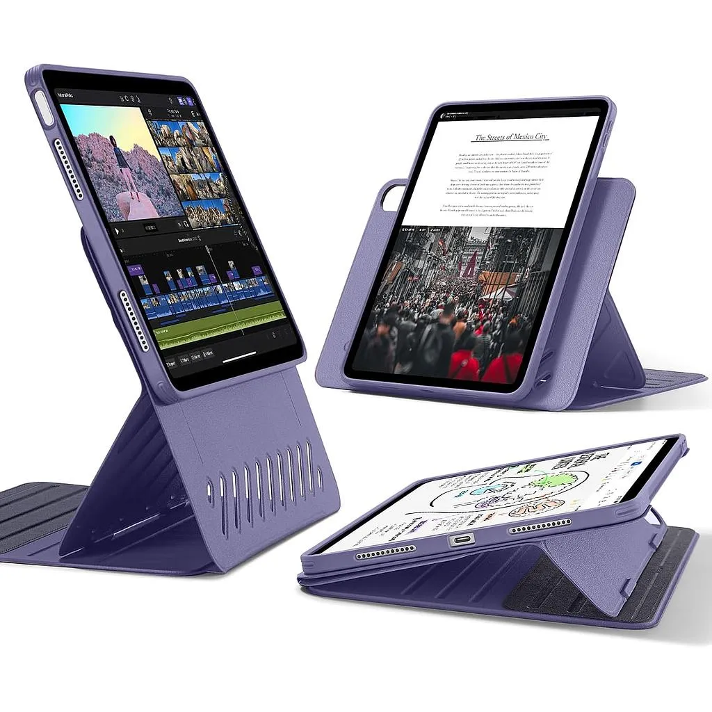 [1B2040403] ESR iPad Air 13" 2024 1st Gen / 2nd Gen  Shift Magnetic Case (purple)