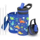 Buzio Kids Bottle with Straw Lid and Sleeve 500ML