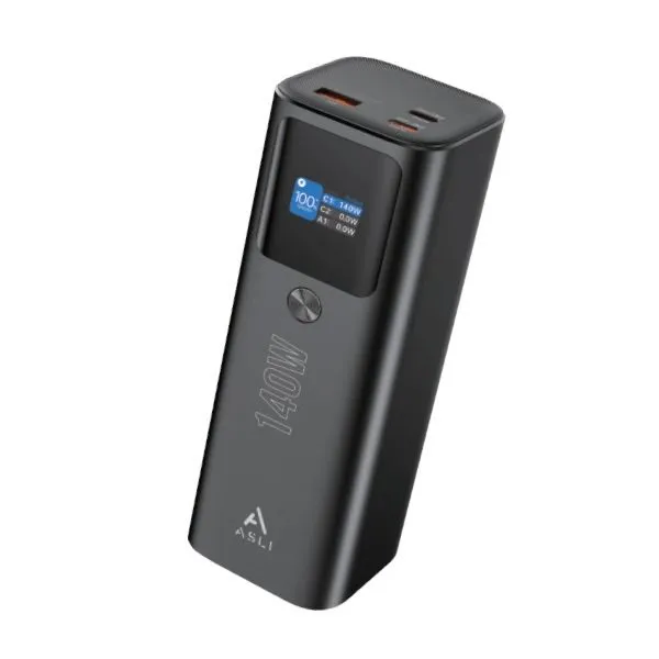 Asli Global Charge Pro Max Power Bank 25000mah 140W Black