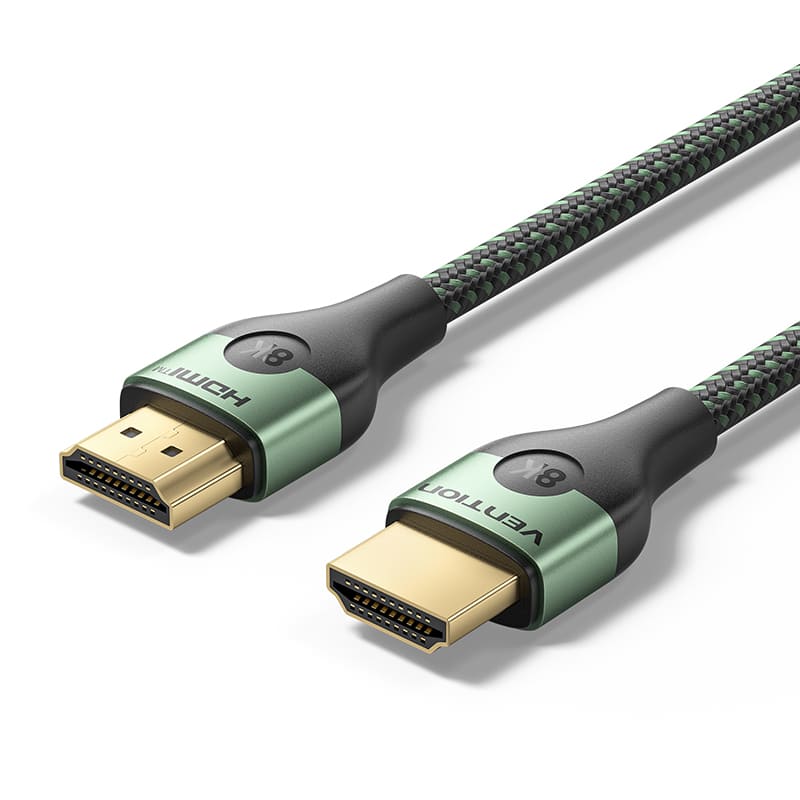 [ALOGF] Vention Cotton Braided Ultra Thin HDMI-A Male to Male HD Cable 8K 1M Aluminum oy Type