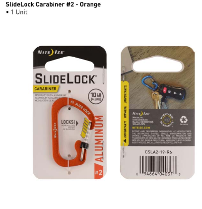 [CSLA2-19-R6] Niteize SlideLock® Carabiner Aluminum #2