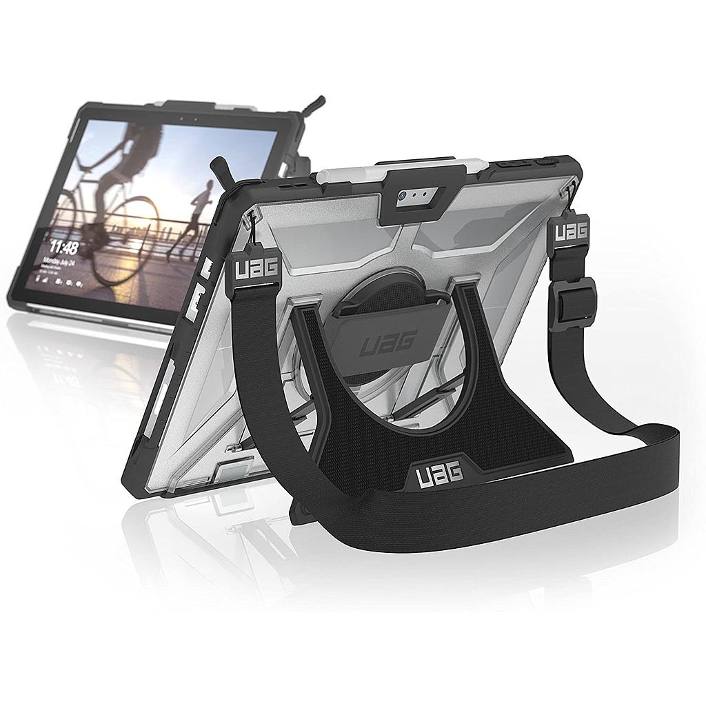 [SFPROHSS-L-IC] UAG Microsoft Surface Pro 7+/7/6/5/4 Plasma Case with Handstrap & Shoulder Strap - Ice