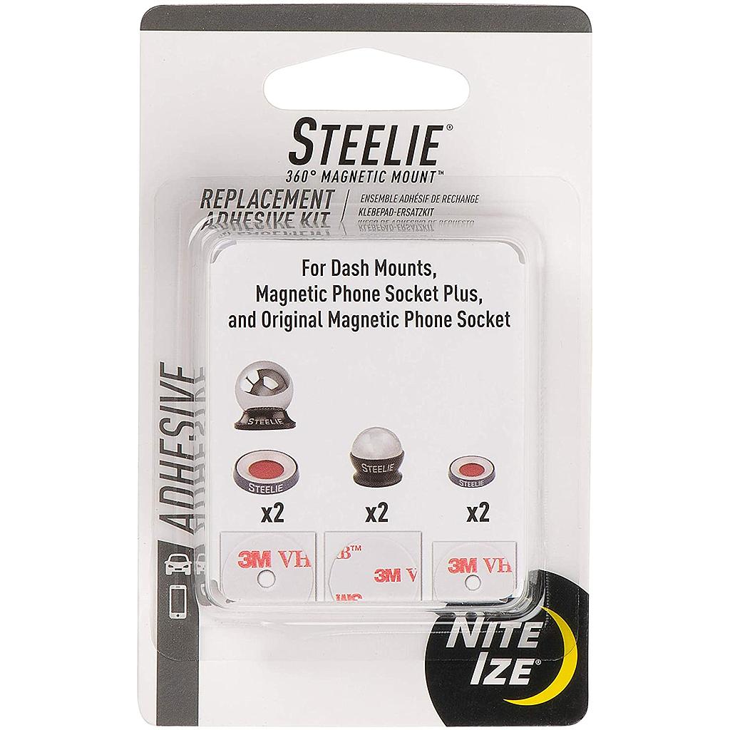 [STUAR-01-R8] Niteize Steelie® Universal Adhesive Replacement Kit for Dash Mount + Phone Socket