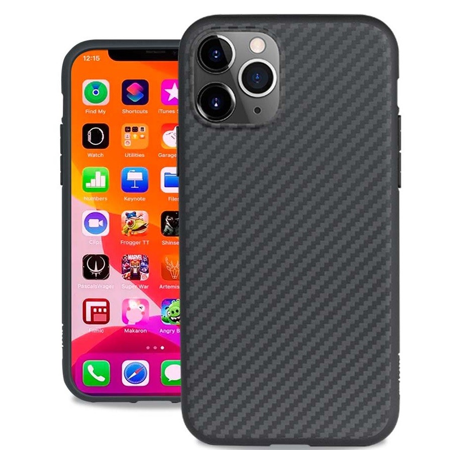 [AP-19S-MT-K01] Evutec iPhone 11 Pro AER Karbon with Afix + Mount