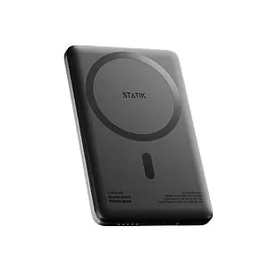[PUP-0431-V2-BLK] Statik 5000mAh MagSafe-compatible Power Bank with Semi-Solid Electrolyte technology V2 (Black)