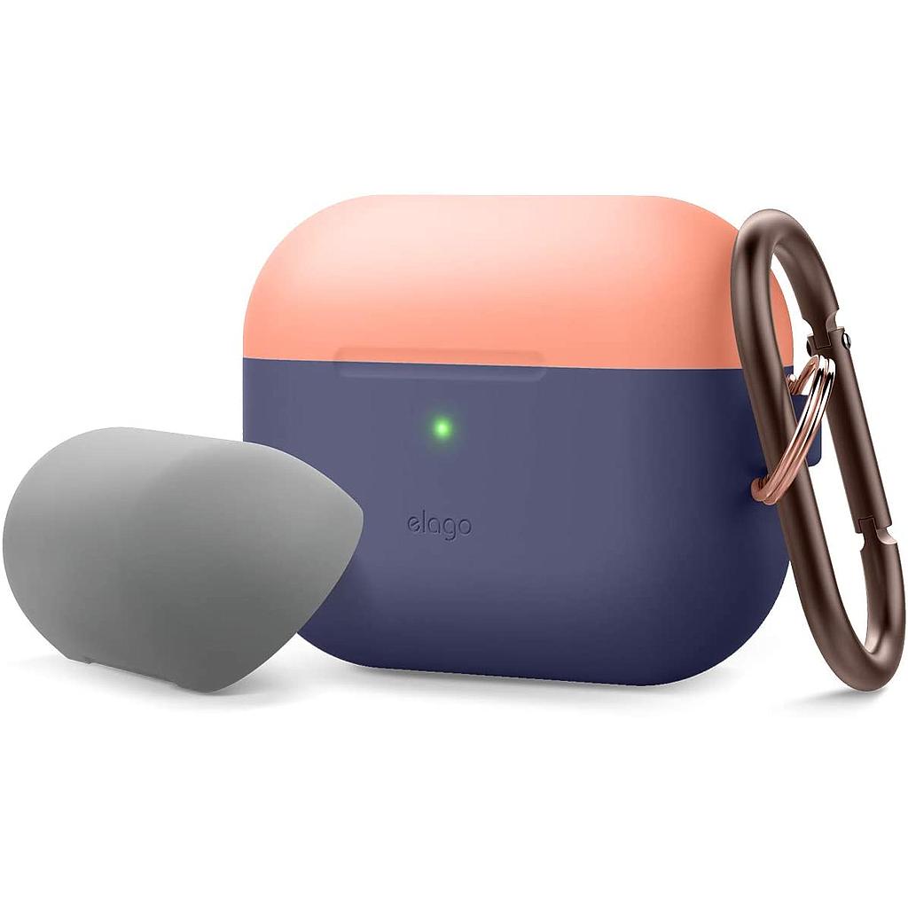 [EAPPDH-JIN-PEMGY] Elago Airpods Pro Duo Hang Case (Body-Jean Indigo / Top-Peach)