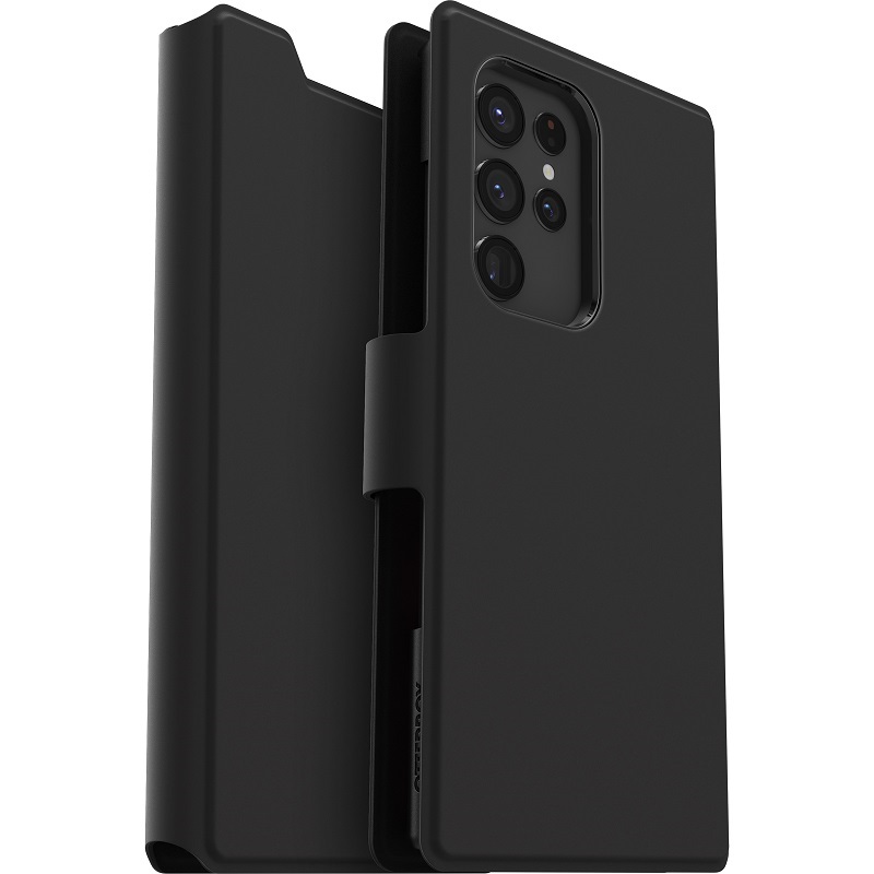[77-86605] OtterBox Samsung Galaxy S22 Ultra Strada Via Case - Night Black
