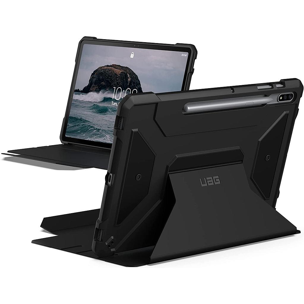 [224012114040] UAG Samsung Galaxy Tab S8 Plus/S7 Plus/S7 FE (12.4) Metropolis Case - Black