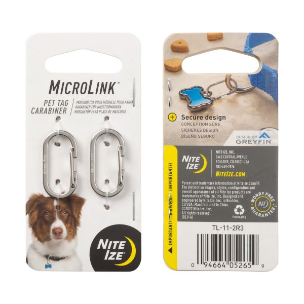 [TL-11-2R3] NiteIze MicroLink Pet Tag Carabiner