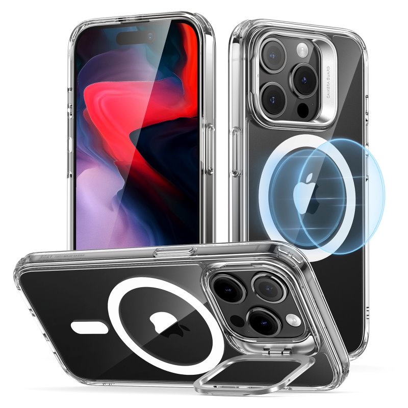 [1A6740102] ESR iPhone 15 Pro Classic Hybrid Case with Stash Stand (HaloLock)