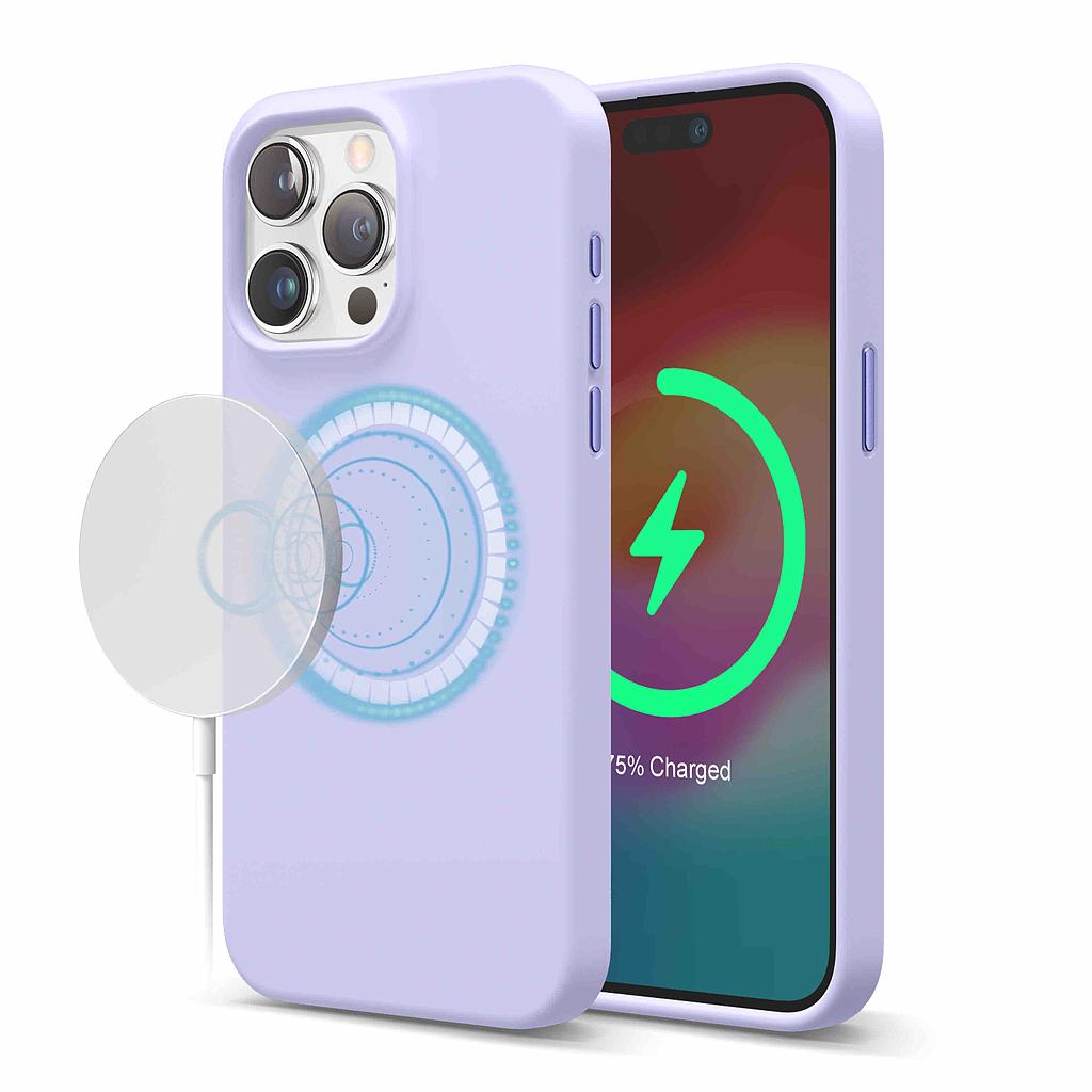 [ES15MSSC67PRO-PU] Elago iPhone 15 Pro Max Magsafe Silicone Case (purple)
