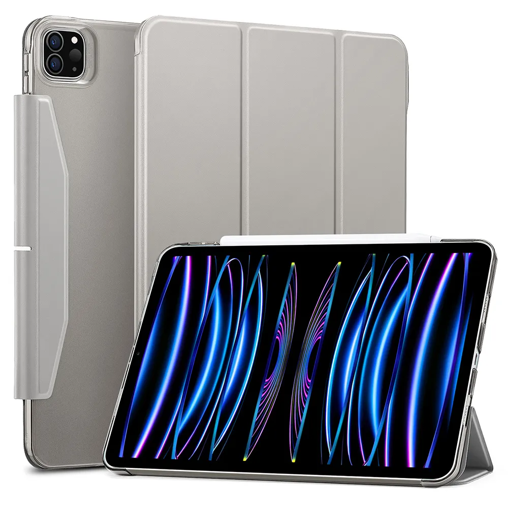 [1B1750203] ESR iPad Pro 11 Gen 4/3/2/1 (2018-2022) Ascend Trifold Case (Silver Gray)
