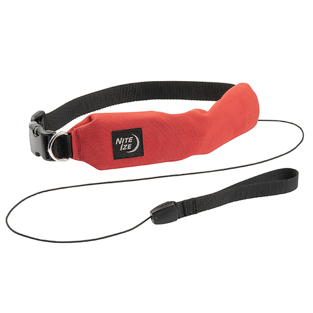 [RRLS-10-R3] Niteize RadDog™ -In-One Collar + Leash - Small (Red)