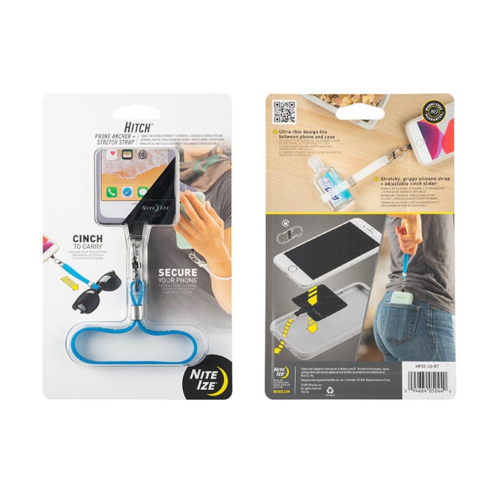 [HPSS-03-R7] NiteIze Hitch® Phone Anchor + Stretch Strap (Blue)