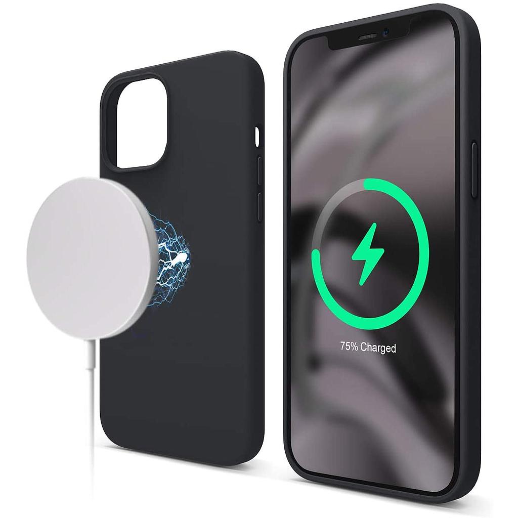[ES12MSSC67-BK] Elago iPhone 12 Pro Max  MagSafe Soft Silicone Case (Black)