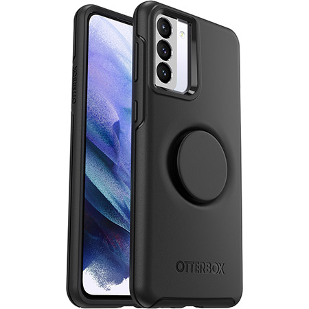 [77-82108] OtterBox Samsung Galaxy S21 Plus Symmetry Otter+Pop Case (Black)