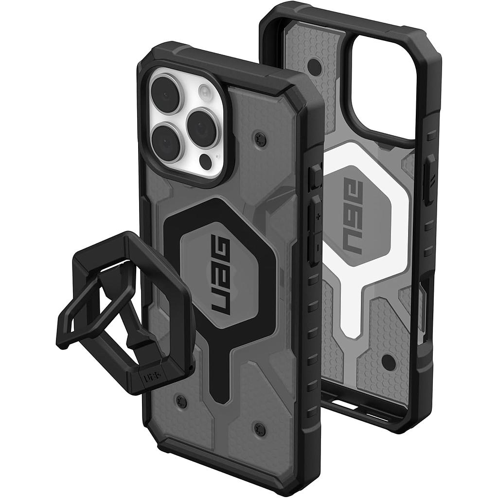 [1144651BV02] UAG iPhone 16 Pro Max Magsafe Pathfinder Clear Case - Ash / Black Stand