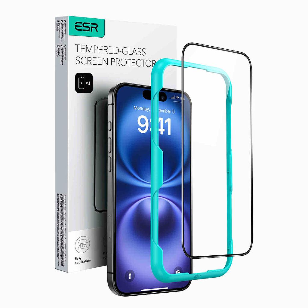 ESR iPhone 16 Plus Tempered-Glass Screen Protector