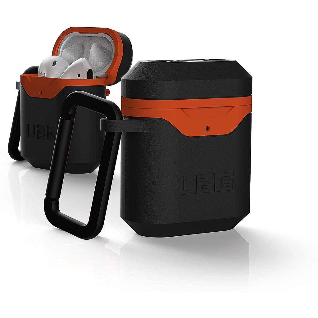[10242F114097] UAG Apple Airpods Gen 1& 2 Hard Case V2 (Black/Orange)