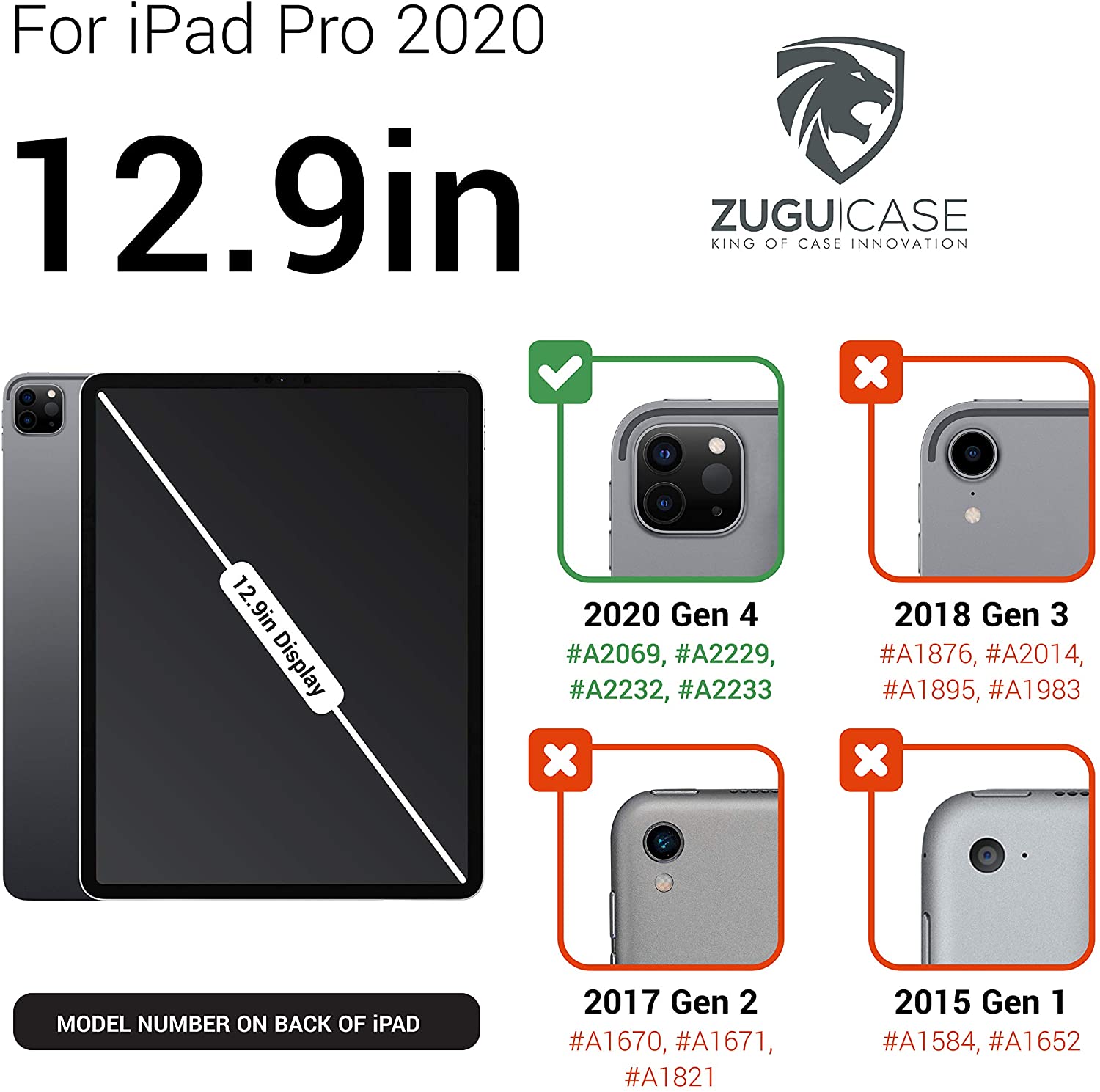 Zugu Alpha Case  2020 iPad Pro 12.9" 4th Gen