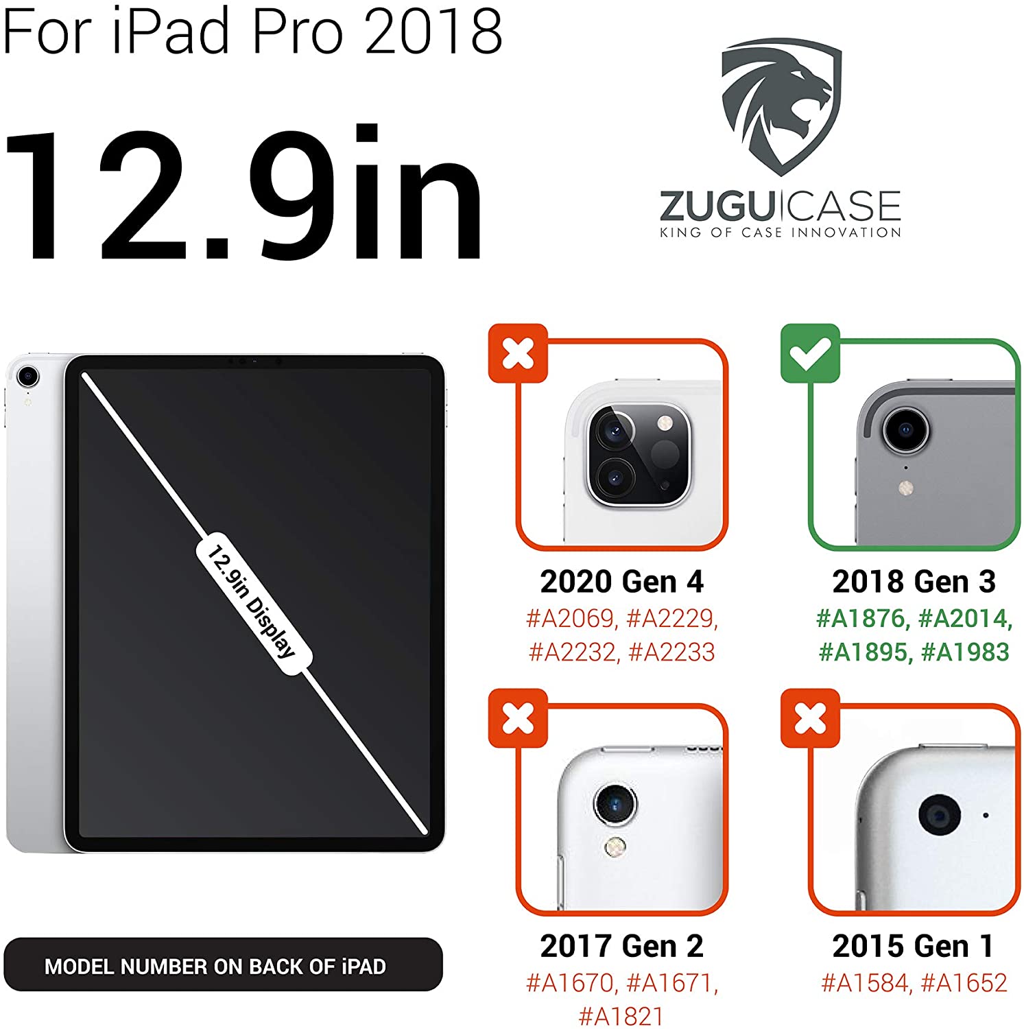 Zugu Case iPad Pro 12.9" (3rd  Gen) Muse 